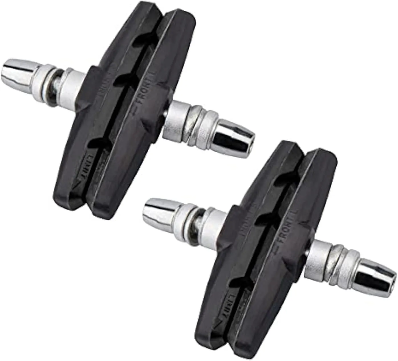 2 Pairs (4 Pieces) MTB Bike Cycle Bicycle Rubber V-Brake Pads No-Noise No-Skid, 70mm