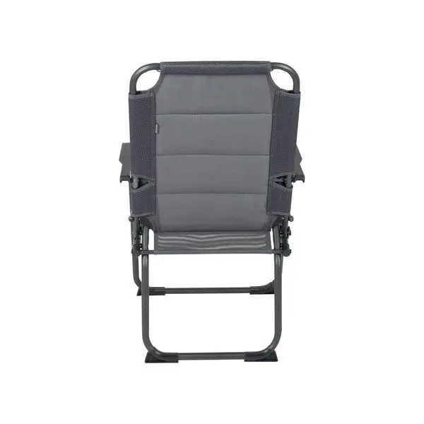Bo-Camp Chair Copa Rio Air M Padded Aluminium Grey