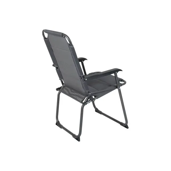 Bo-Camp Chair Copa Rio Air M Padded Aluminium Grey