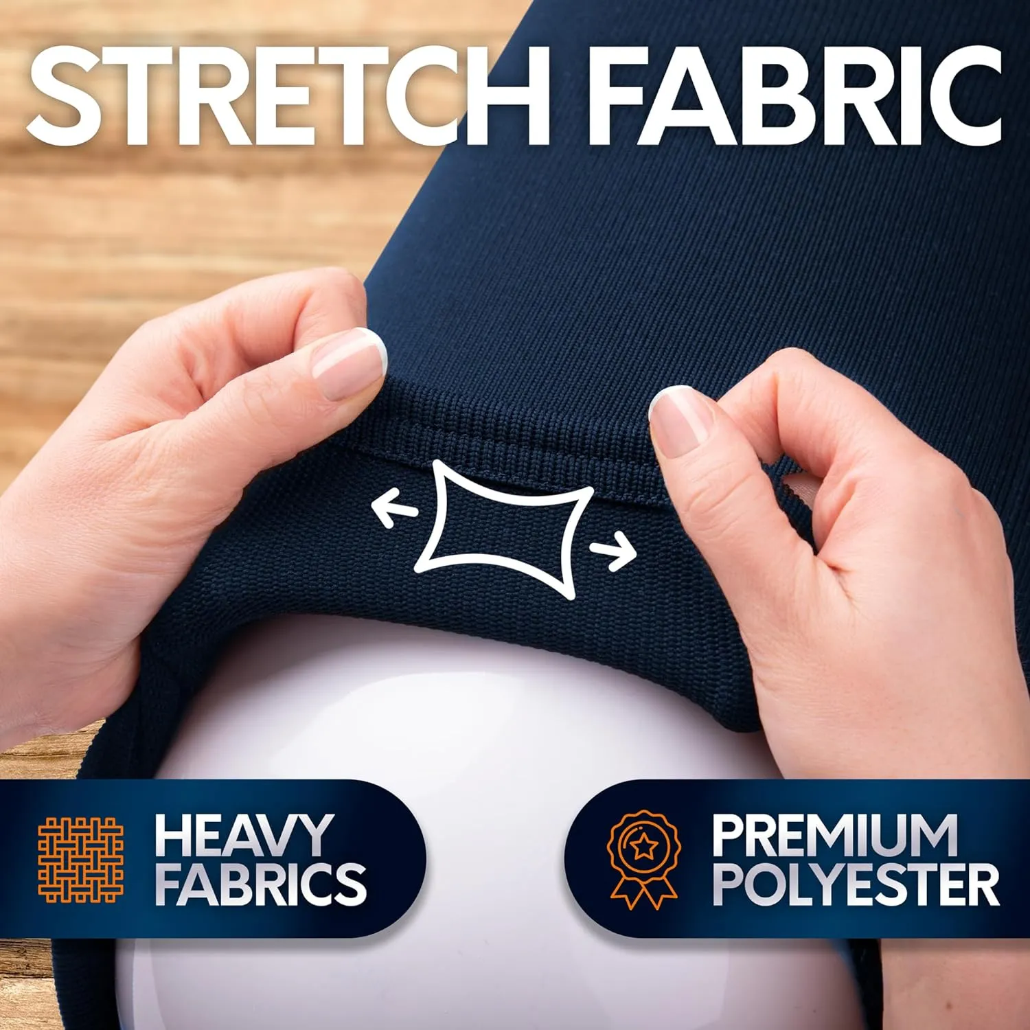 Boat Fender Covers | Several Size Options Available | Black & Navy Blue | 1, 2 & 4-Pack | Polyester (4-Pack, Navy Blue, 8 x 22)