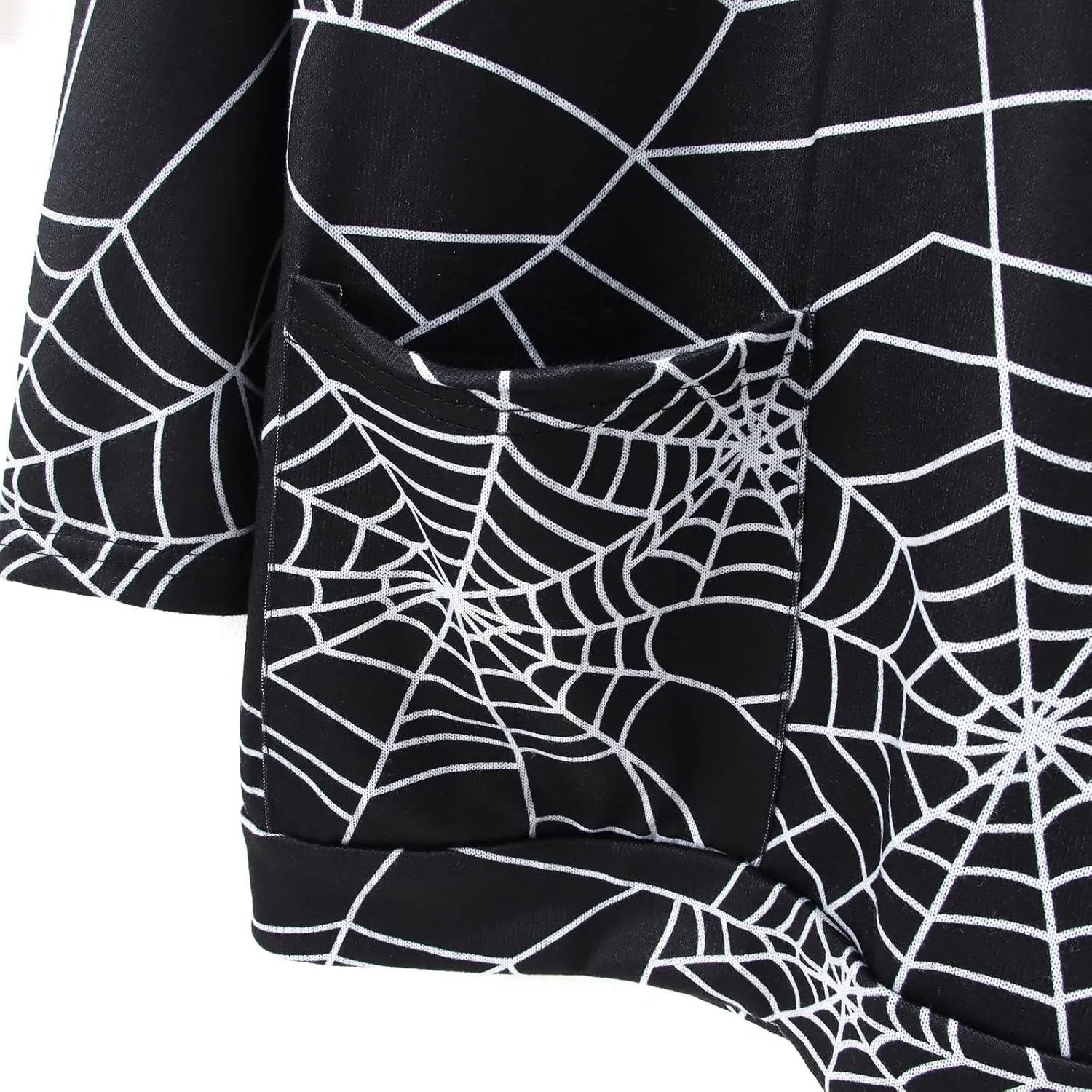 BOUTIKOME Womens Halloween Pumpkin Sweatshirt Black Cat Long Sleeve Crewneck Pullover Shirts with Pocket Tunic Tops