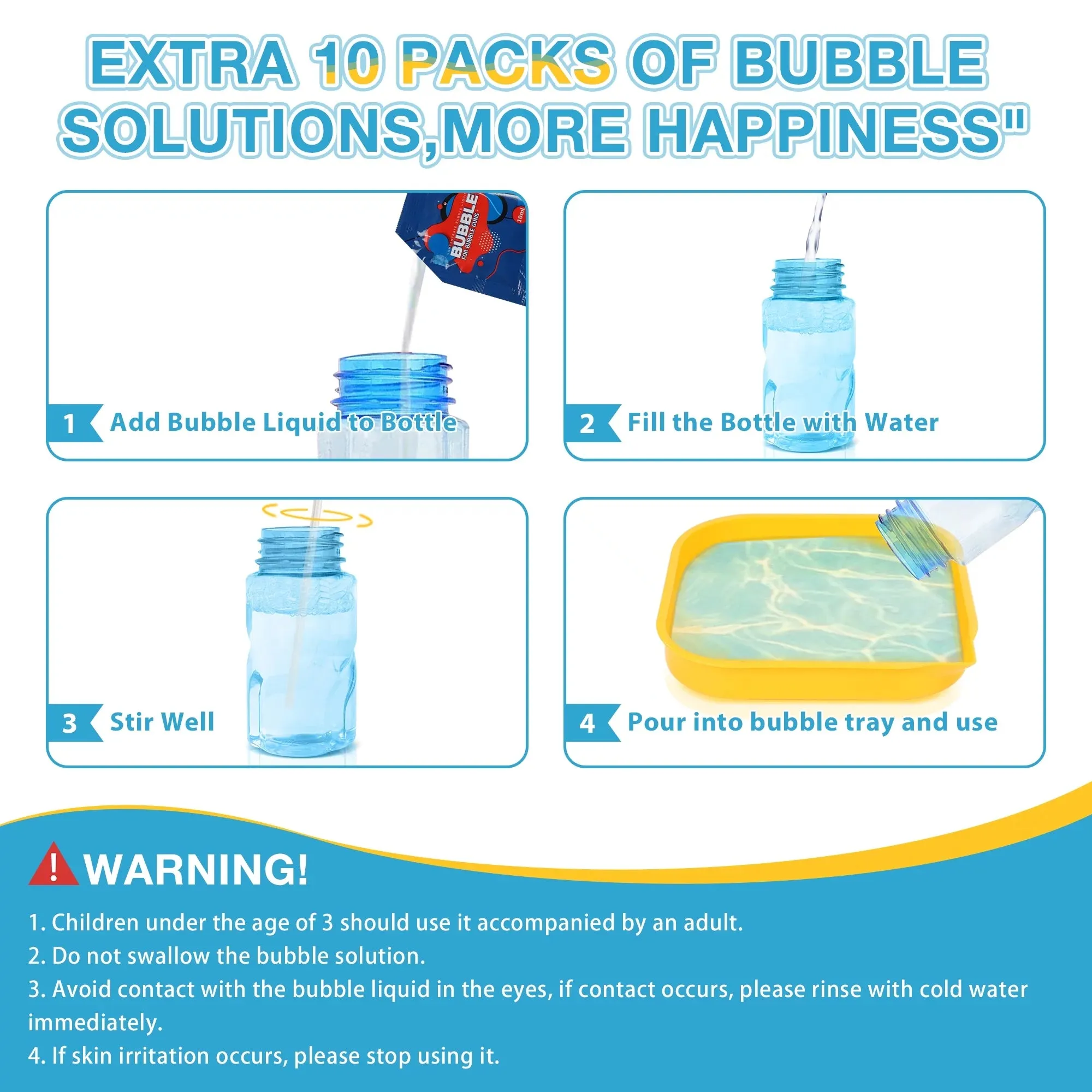 Bubble Machine,80 Holes Bubble Blowing Toys