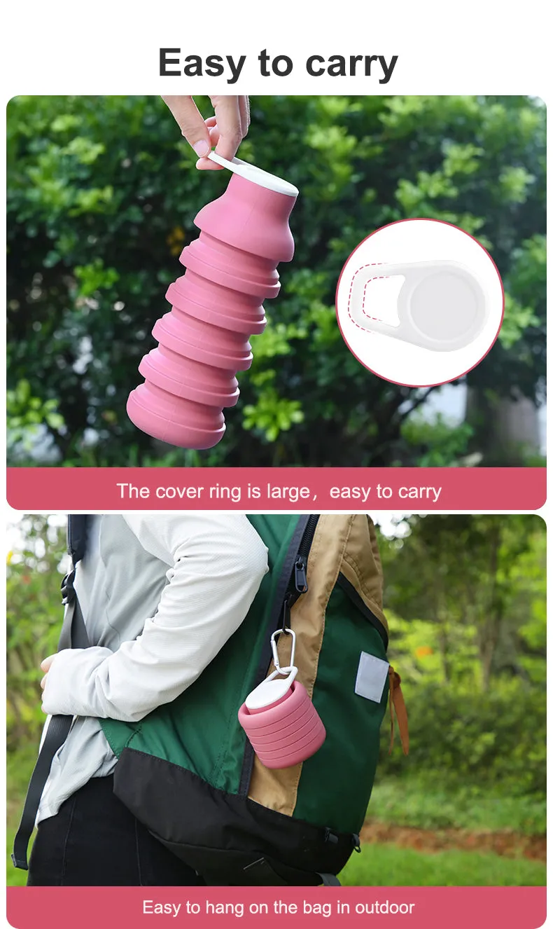 Collapsible Recycled Water Bottle For Travel