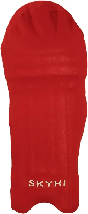 Colored Cricket Batting Pads Covers - Leg Guards Clads - Leg Guard Skin (RED)