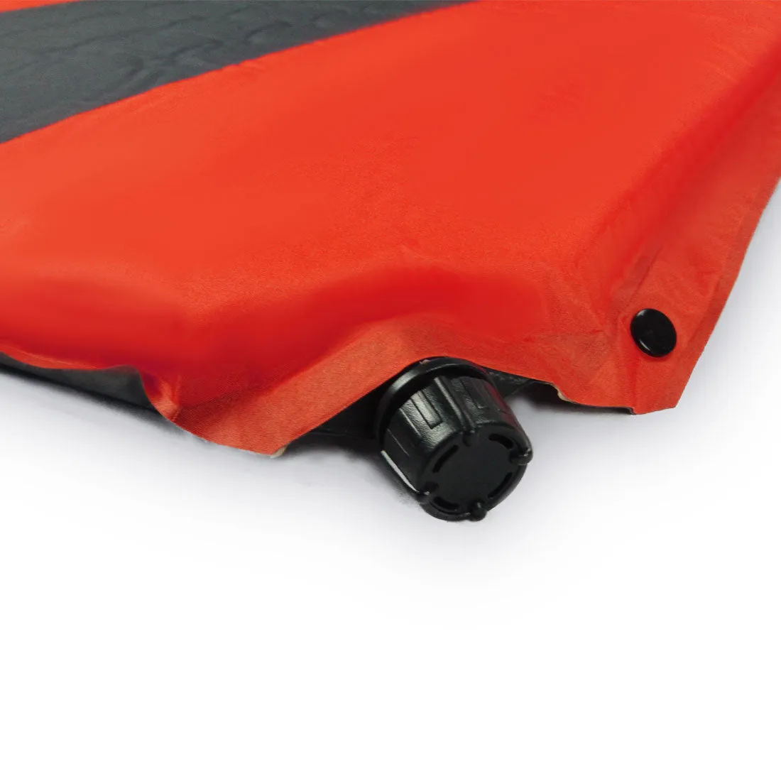 Double Self Inflating Mattress Sleeping Mat Air Bed Camping Hiking Joinable - red