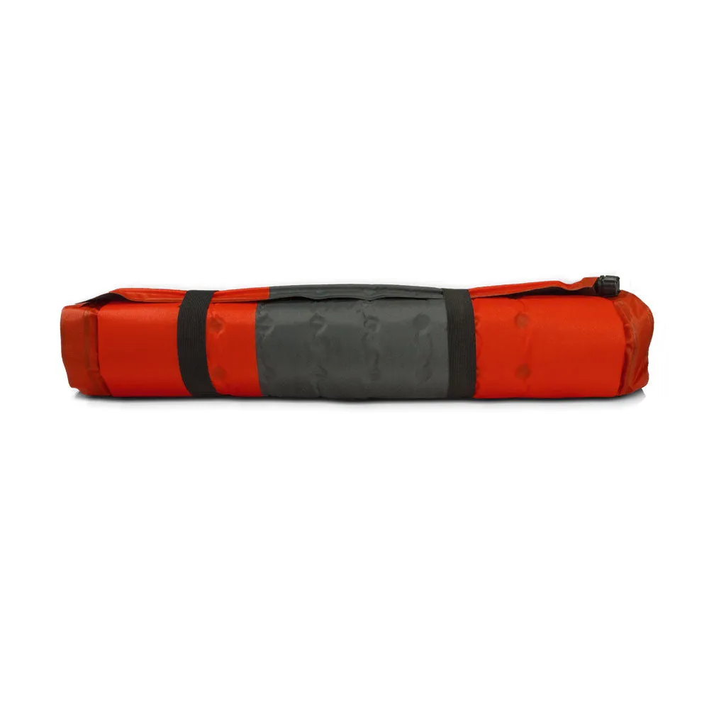 Double Self Inflating Mattress Sleeping Mat Air Bed Camping Hiking Joinable - red