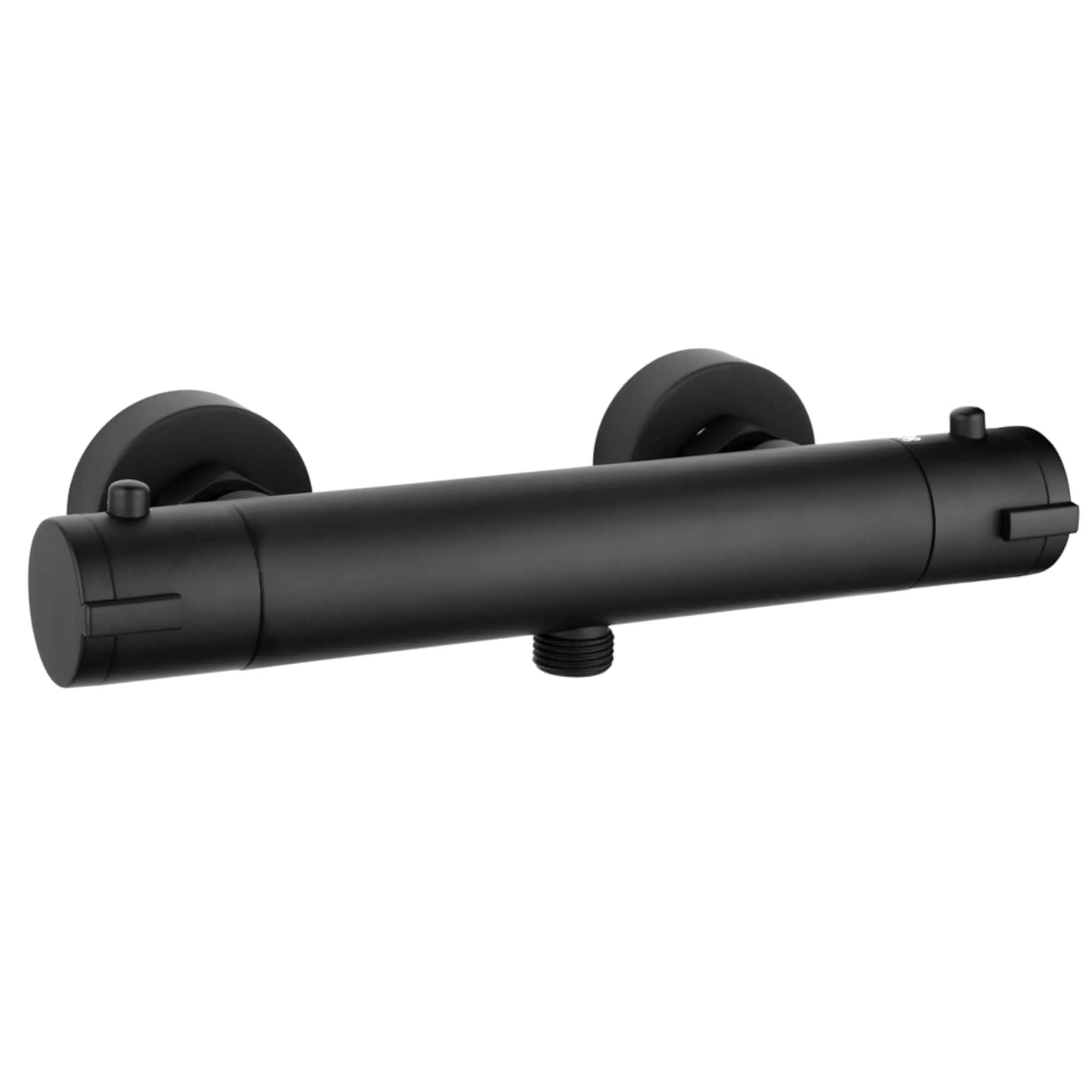 Dune contemporary 1/2" outlet thermostatic bar shower mixer valve - matt black