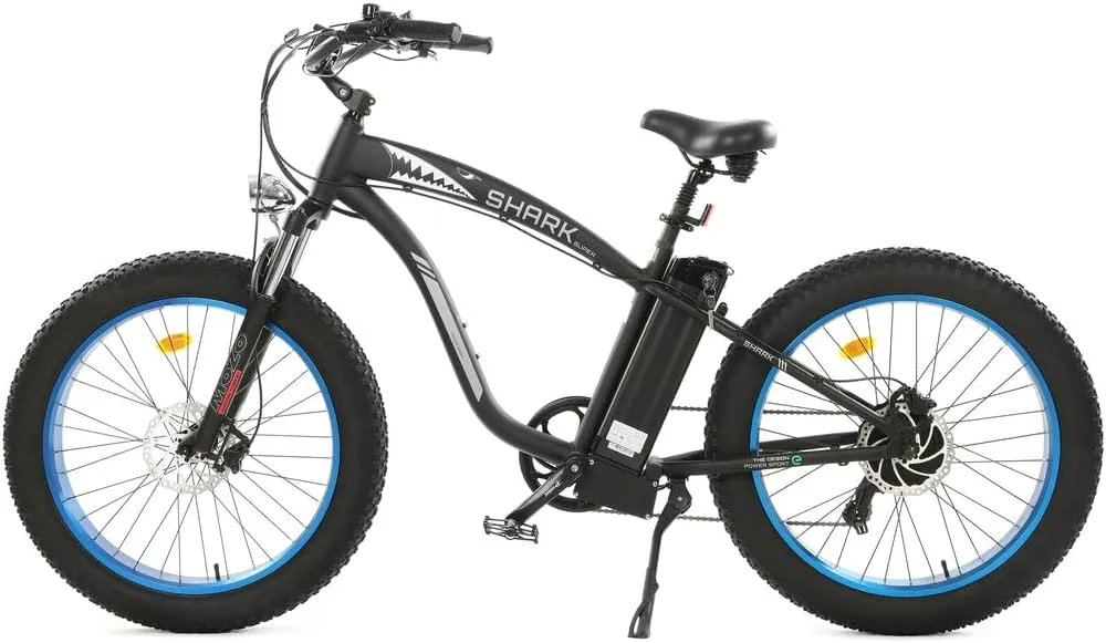 ECOTRIC Coolboy Electric Bike 26" Fat Tire 750W Electric Mountain Bike 48V 12.5AH Removable Large Battery Adult Electric Bicycles Beach Snow Mountain Bike Dual Shock Absorber & 7-Speed