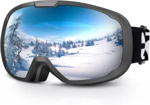 EXP VISION Ski Goggles for Men Women, OTG Snowboard Goggles with 100% UV Protection Anti Fog Lens Snow Goggles
