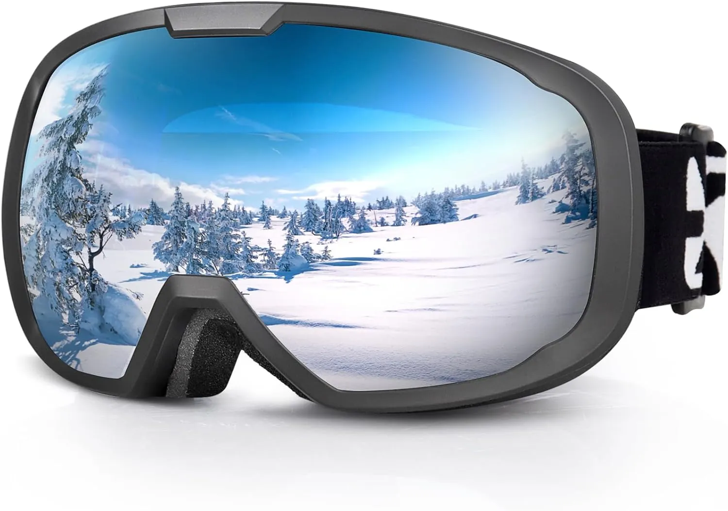 EXP VISION Ski Goggles for Men Women, OTG Snowboard Goggles with 100% UV Protection Anti Fog Lens Snow Goggles