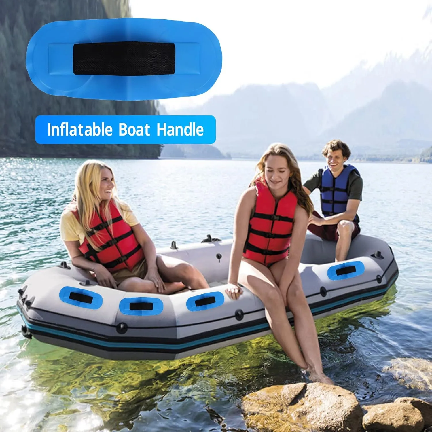 Inflatable Boat Handles, Inflatable Raft Hardware Handle Portable Surfboard Kayak Handle for Raft, Dinghy, Kayak, Canoe, Surfboard