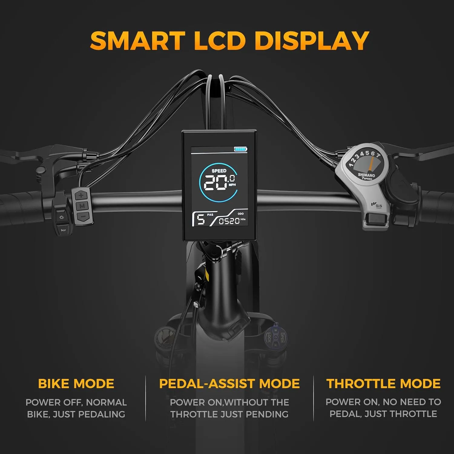 Jasion X-Hunter Electric Bike for Adults,1400W Peak Motor 30MPH Max Speed,48V 13AH Removable Battery, Full Suspension System Design,20''*4.0 Fat Tire Foldable Ebike 7-Speed Bicycles