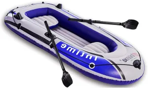 Kayak Inflatable Boat for Adults, Thicken Inflatable Raft, Rubber Boats, Wear-Resisting Hovercraft Dinghies for Fishing, Touring, Entertainment,272CM*152CM