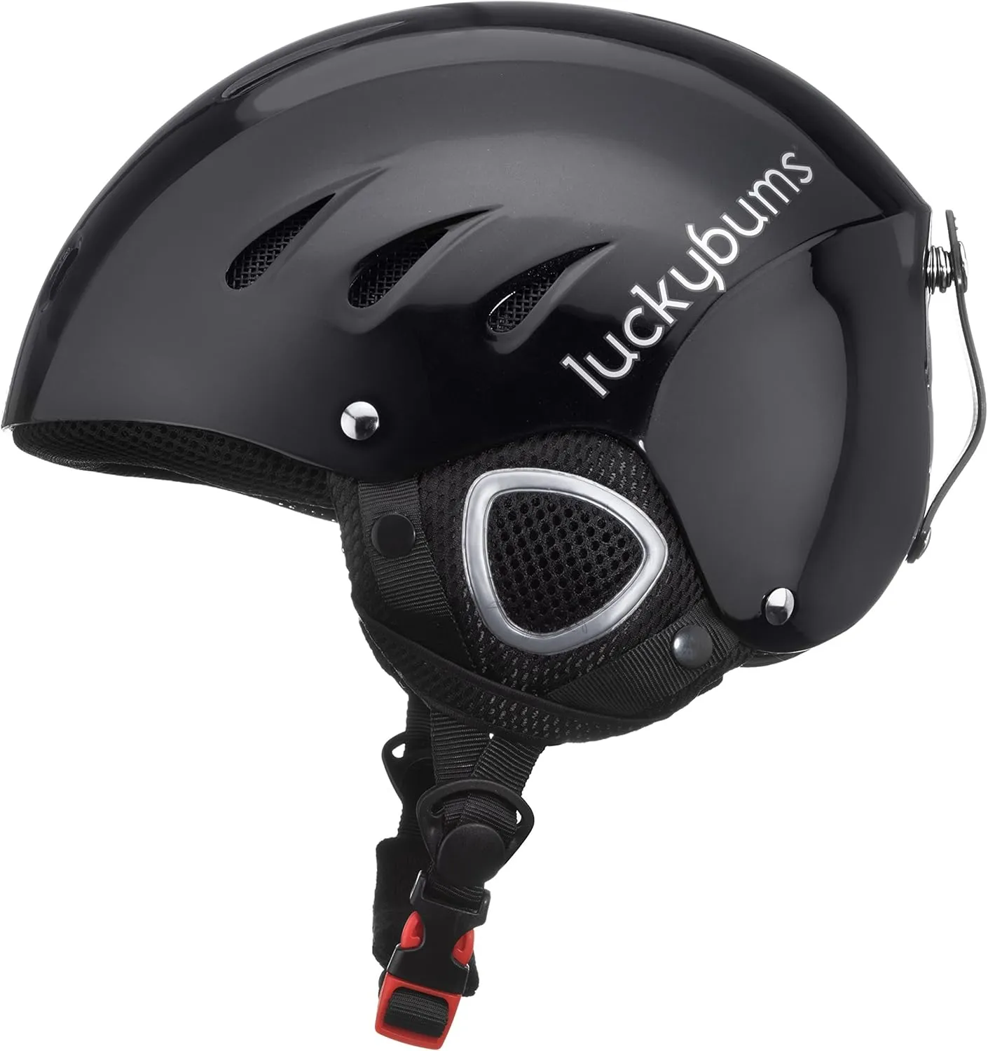 Lucky Bums Snow Sport Helmet, Metallic Black, Large