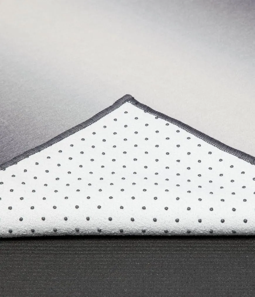 Manduka Yogitoes Yoga Towel  Rubber Grip Dots Non-Slip Bottom, Quick Dry Fitness Towel for Hot Yoga, Pilates, Exercise