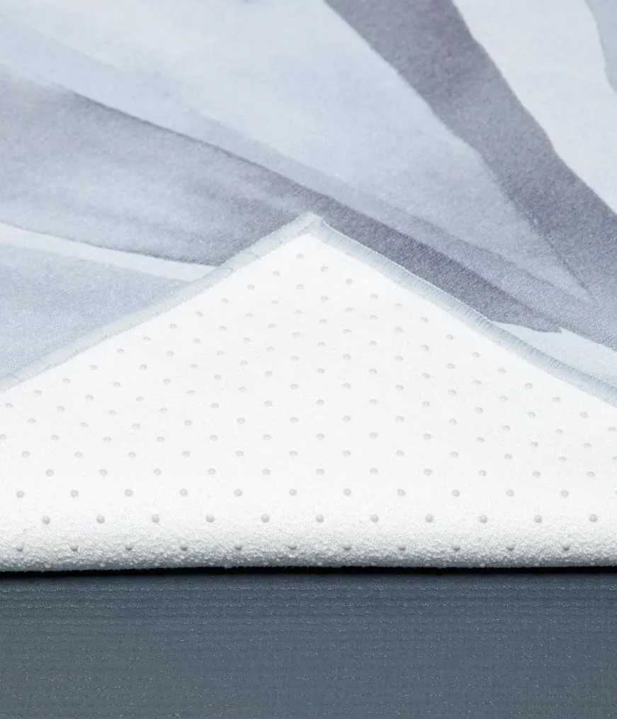 Manduka Yogitoes Yoga Towel  Rubber Grip Dots Non-Slip Bottom, Quick Dry Fitness Towel for Hot Yoga, Pilates, Exercise