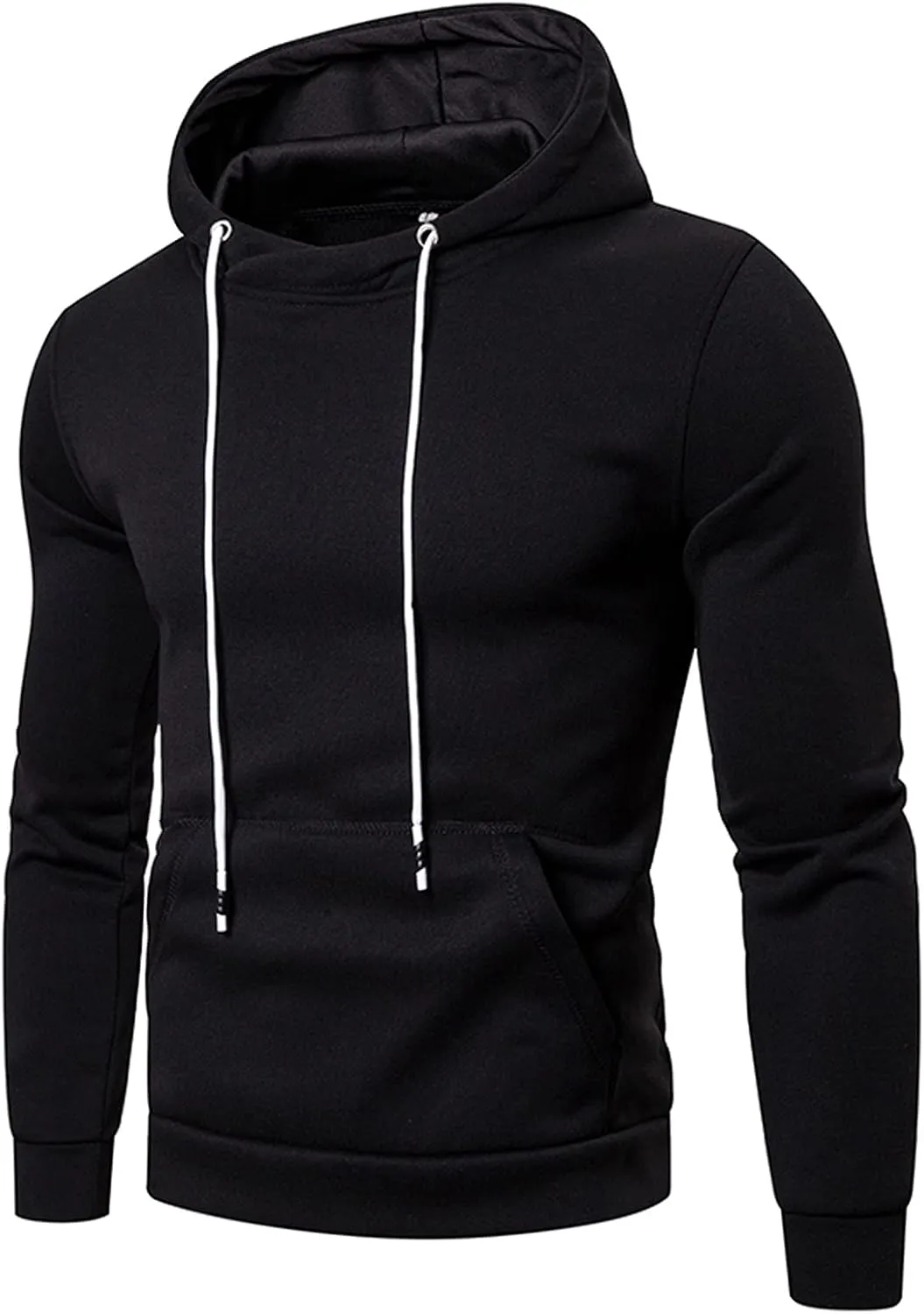 Men's Gym Workout Active Pullover Lightweight Hoodies Long Sleeve Casual Hooded Sweatshirt with Pockets Fleece Hoody