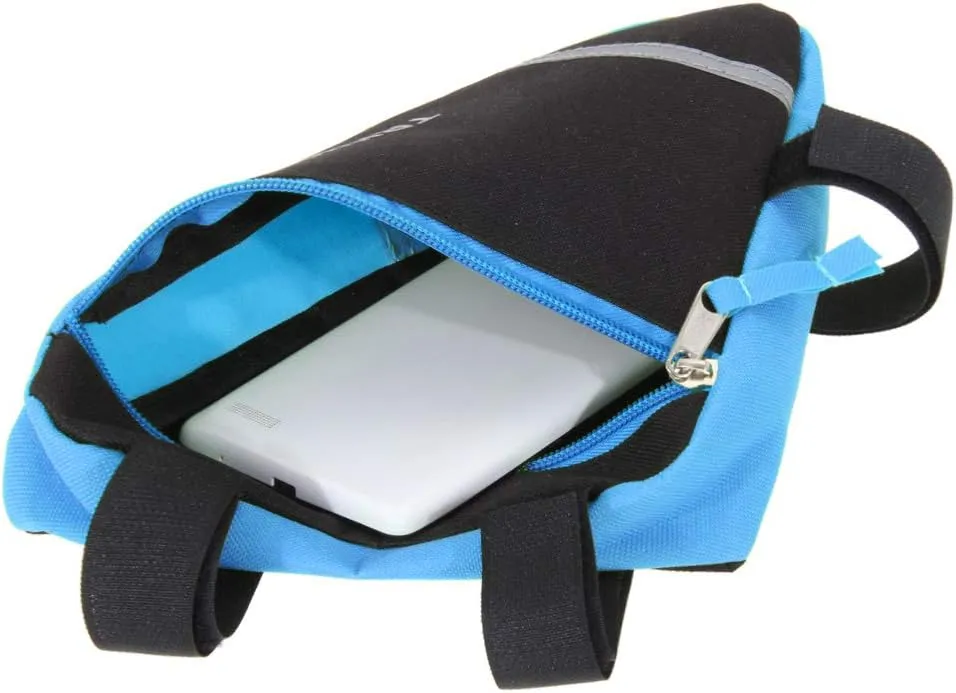 MOOCY Bike Bag, Bicycle Frame Bag,Cycling Accessories Pack for Phone, Wallet, Keys, Tools, Use for Road Bike MTB Commute Bicycle Bike Accessories
