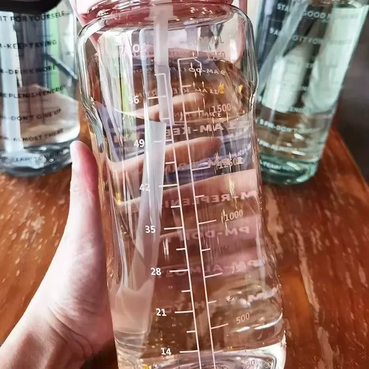 Motivational Water Bottle With Time Labeling(SA2408-221)