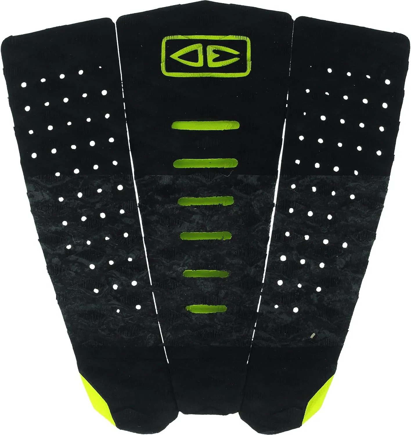 Ocean & Earth Micro Grom Black/Lime Surfboard Traction Pad - 3 Piece