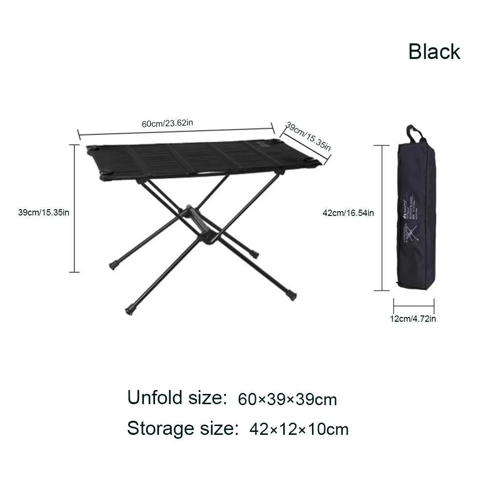 Portable Folding Aluminum Camp Table - Outdoor Camping, Picnic, Tactical Gear, Card Table