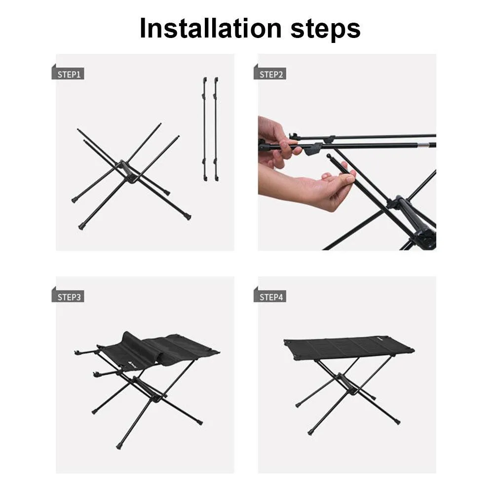 Portable Folding Aluminum Camp Table - Outdoor Camping, Picnic, Tactical Gear, Card Table