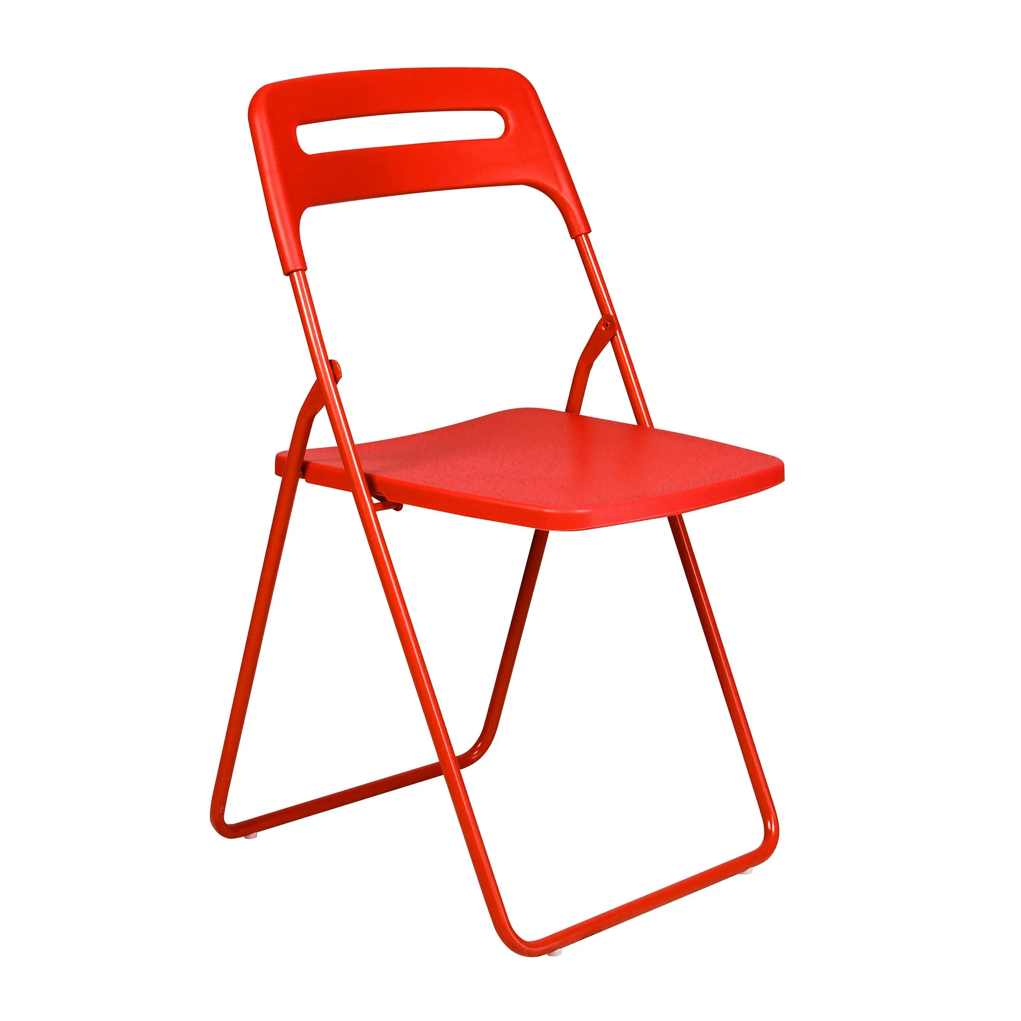 Premium Red Plastic Folding Leisure Office & Dining Chair