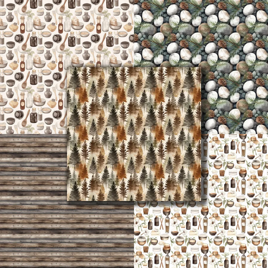 Rest & Relax Cabin 12X12 Paper Pack - 8753