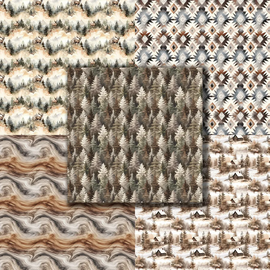 Rest & Relax Cabin 12X12 Paper Pack - 8753