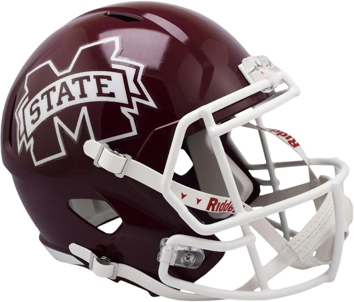 Riddell NCAA Mississippi State Bulldogs Full Size Speed Replica Football Helmet
