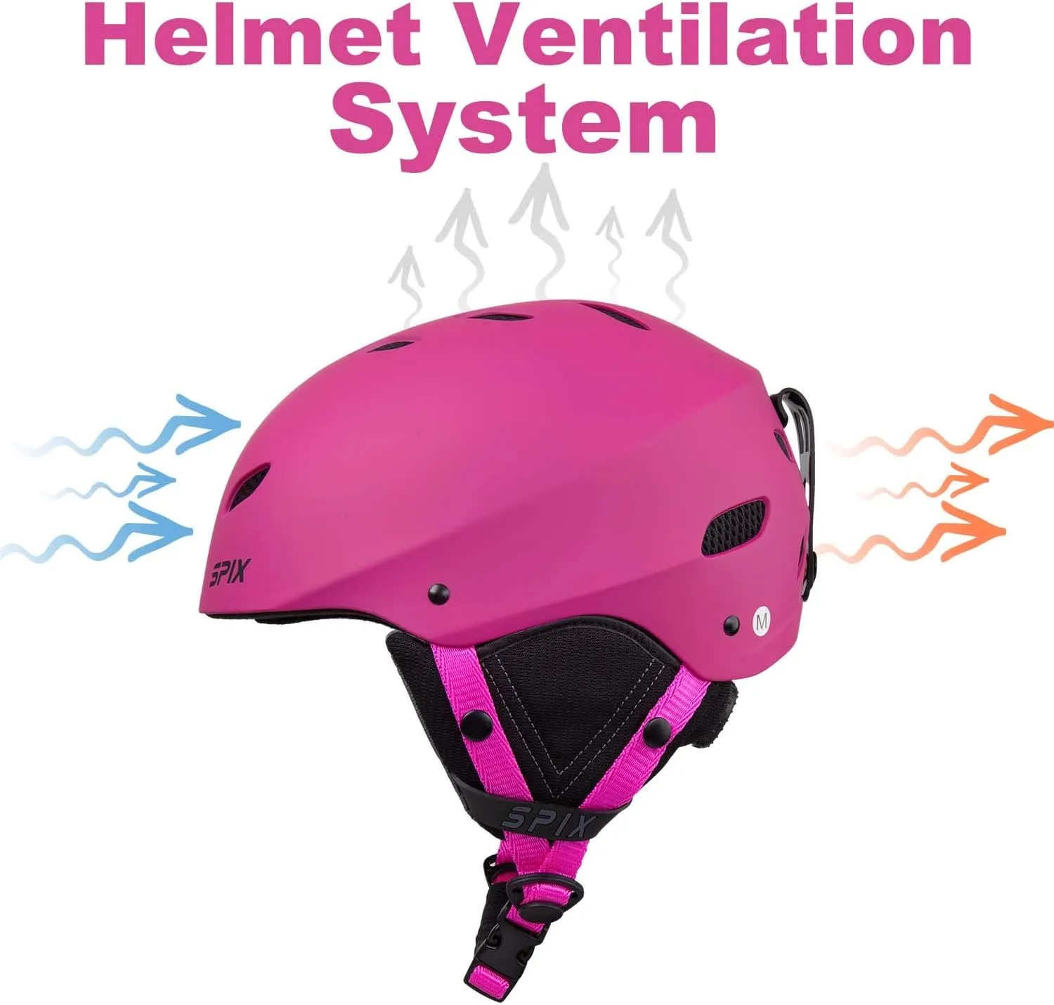 Ski Helmet Snowboard Helmet - ASTM Safety Standard Size Adjustable for Adults Youth Men and Women