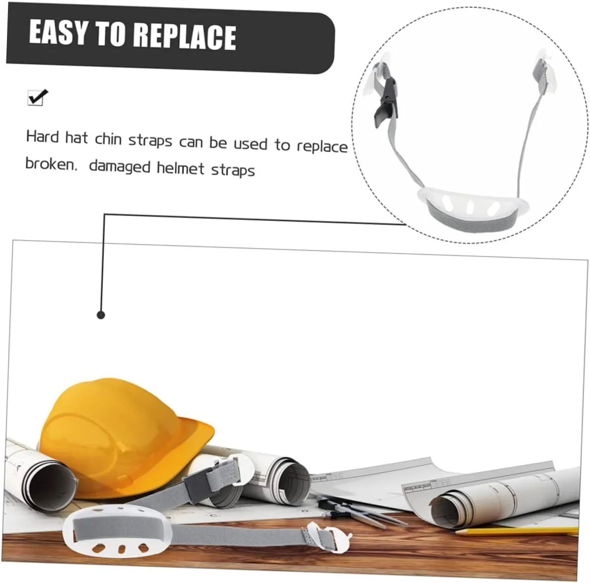 Sosoport 4 Pcs Chin Strap Hockey Helmet Softball Helmet Football Helmet Hardhat Straps Helmet Chin Strap Chin