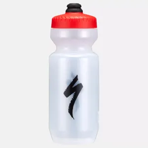 Specialized Purist MFLO Water Bottle S-Logo Transparent/Red 650ml