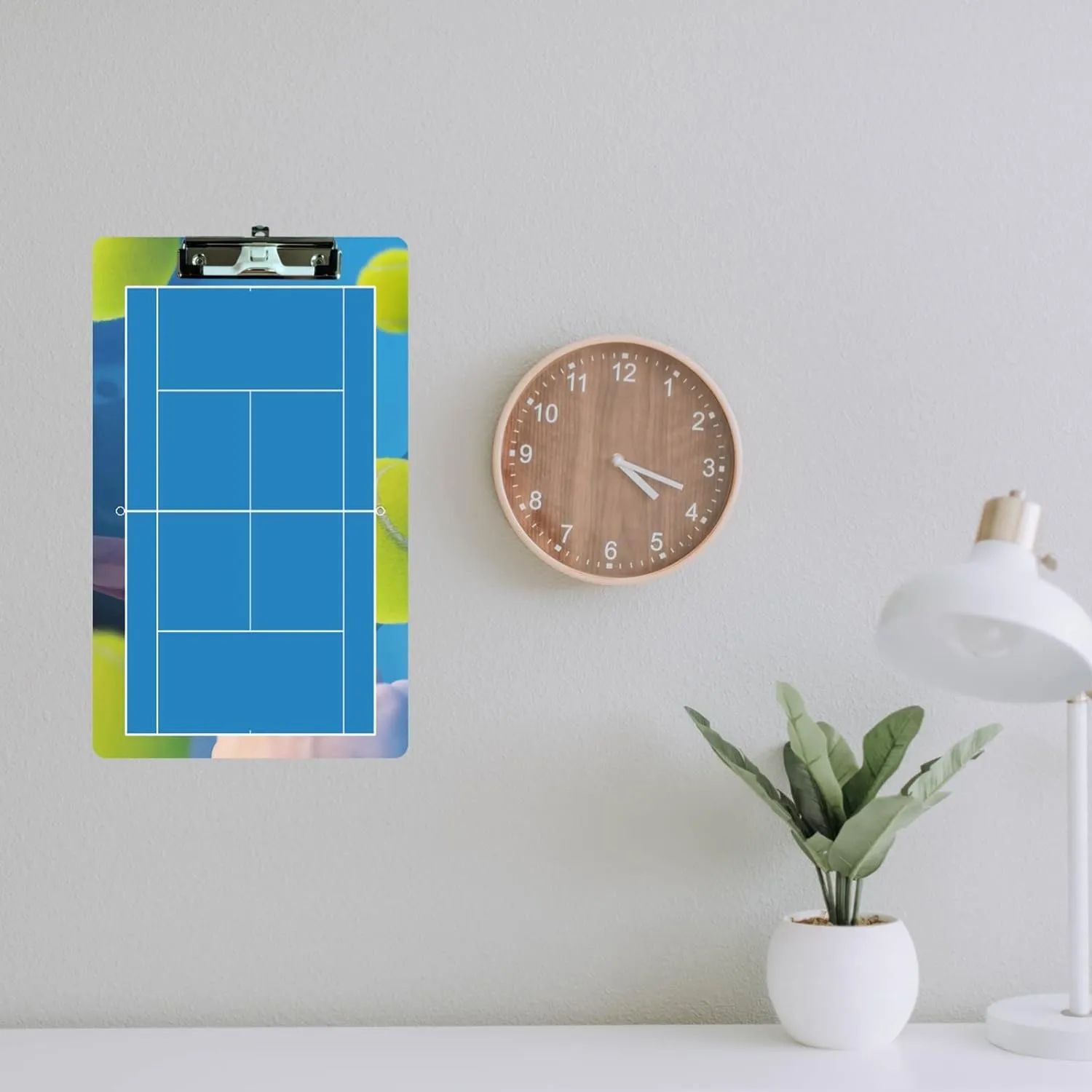 Tennis Clipboard - Dry Erase Double-Sided for Coaches