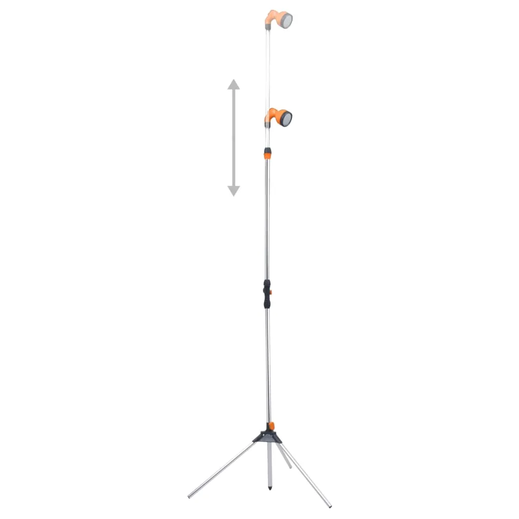 vidaXL Garden Shower with Tripod 221 cm Aluminium