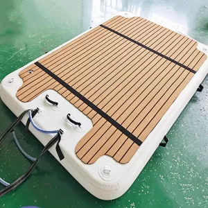 Water Inflatable Bed, Fishing Floating Platform, Inflatable Floating Raft, Yacht Floating Platform, Water Rest Platform, Yacht Slide,3 * 3m/9.8 * 9.8ft