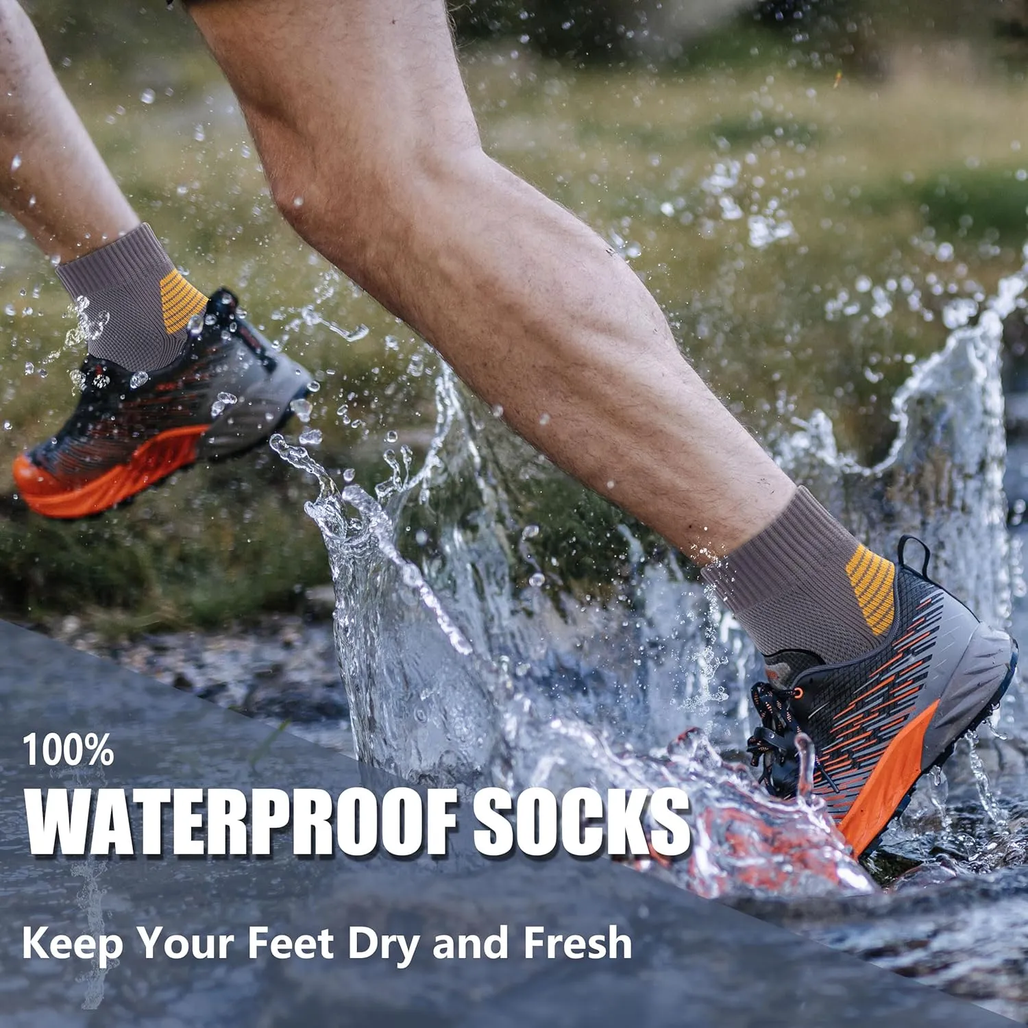 Waterproof Socks Neoprene Unisex Breathable Outdoor Sports Hiking Fishing Wading Crew/Ankle Socks