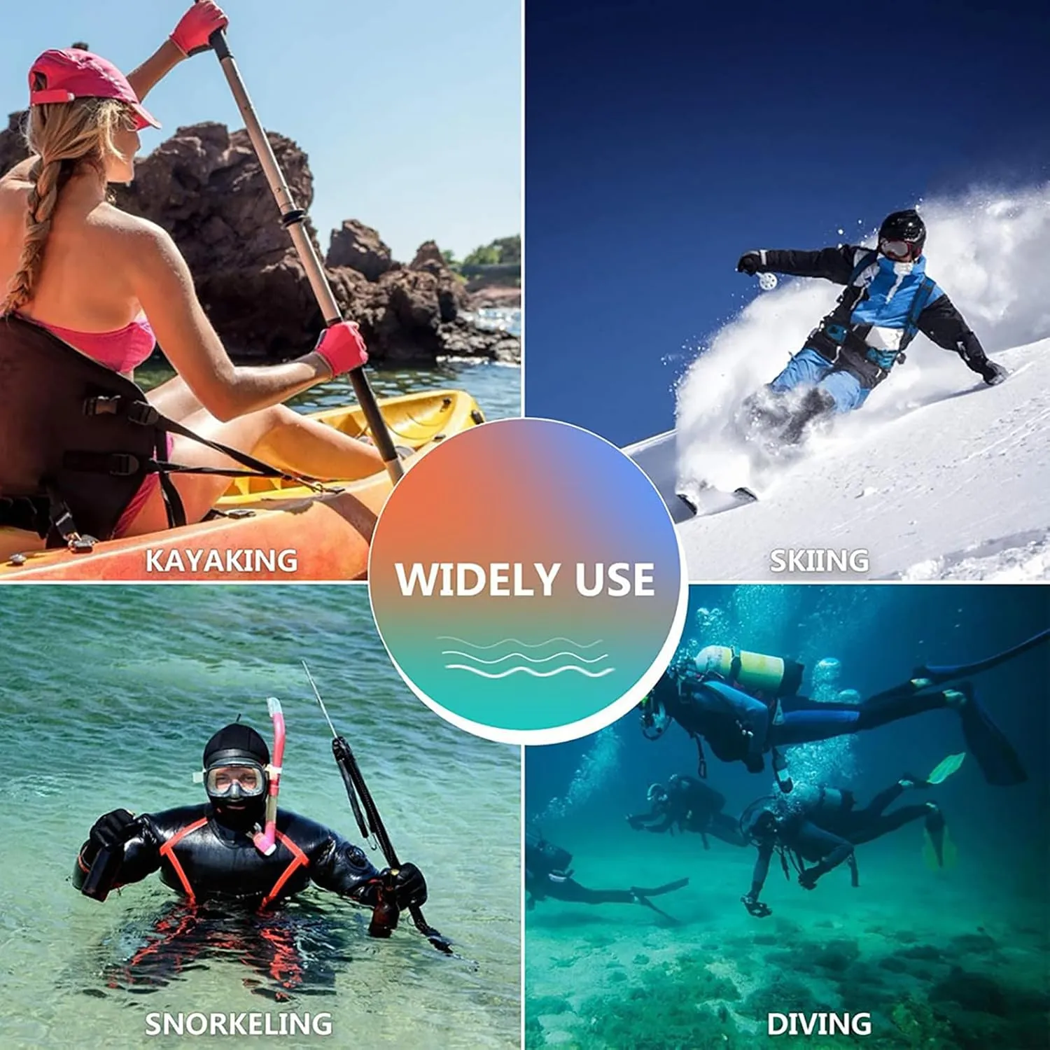 WYYHAA 3MM/5MM Neoprene Wetsuit Gloves for Men Women, Anti-Slip Keep Warm Scuba Diving Gloves with Adjustable Strap for Spearfishing Swimming Surfing Kayaking