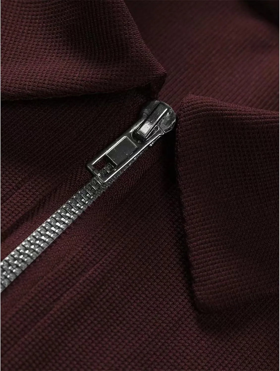 Zipper Polo Shirt for Mens Short Sleeve Classic Zip Up Workout Gym Golf Polos Summer Casual Textured Slim Fit Tops